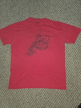 Y2k Truth Red Short Sleeve Graphic Crew Neck T-Shirt